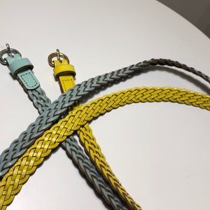 Teal and Yellow Belt Duo